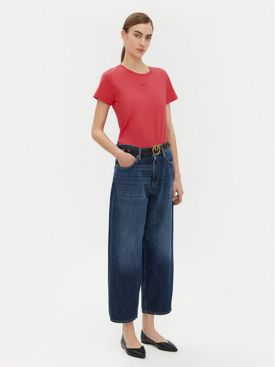 PINKO PINKO Majica 100355 A2HN Rdeča Regular Fit