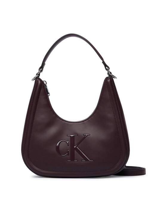 Calvin Klein Táska Calvin Klein Bold Ck Small Crescent Bag LV04F3561G Bordó