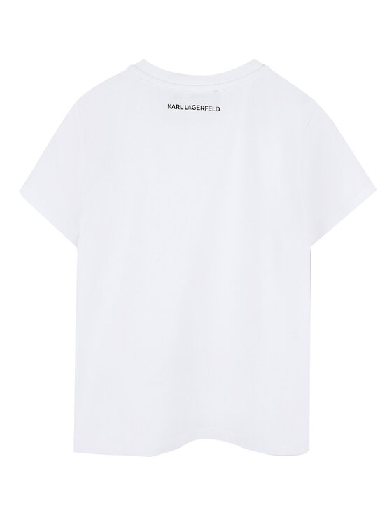 Karl Lagerfeld Kids Karl Lagerfeld Kids Футболка Z30571 D Білий Regular Fit
