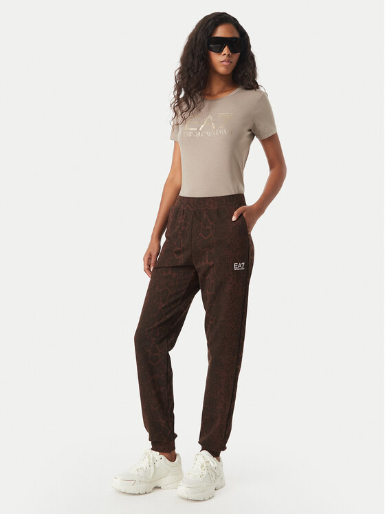 EA7 Emporio Armani EA7 Emporio Armani Camiseta 7W001443 AF10373 U6100 Beis Slim Fit