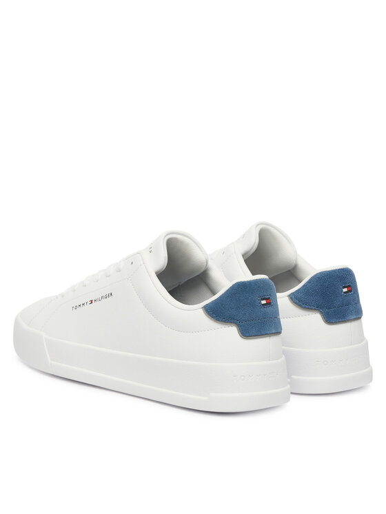 Tommy Hilfiger Сникърси Tommy Hilfiger Th Court Lth Detail Ess FM0FM05367 Бял