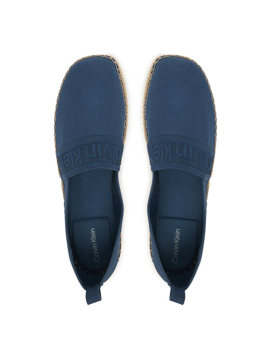 Calvin Klein Εσπαντρίγιες Calvin Klein Oblique Espadrille Webbing HW0HW02934 Μπλε