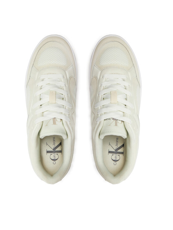 Calvin Klein Jeans Sneakers Calvin Klein Jeans Bold Platf Low Lace Mix In Mtl YW0YW01471 Bej