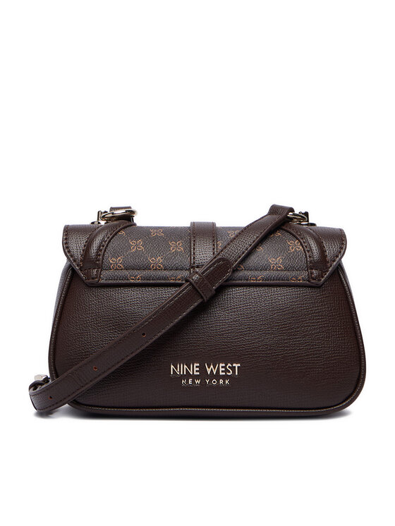 Nine West Kabelka Nine West CEO-SILK LINE-KY500 Tmavě hnědá