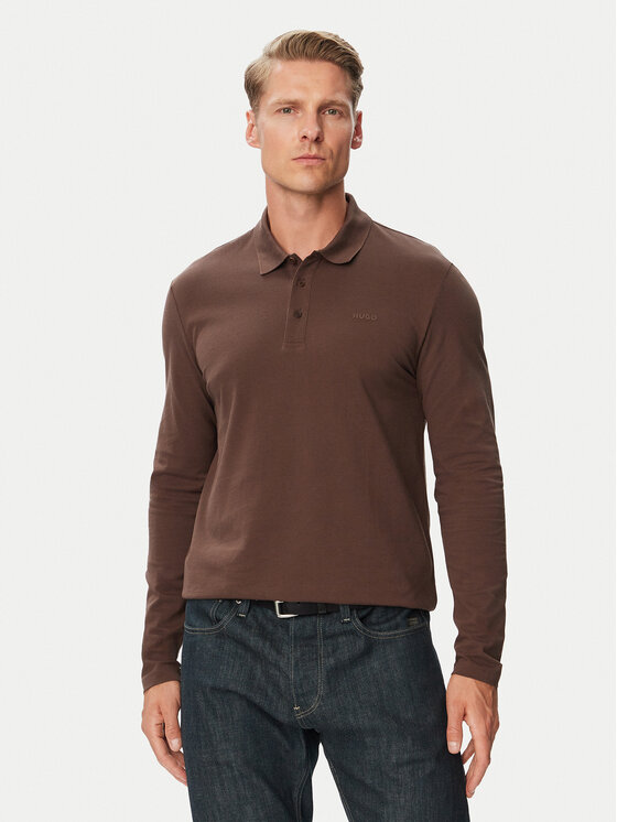 HUGO HUGO Polo Donoslong 50547358 Marrón Regular Fit