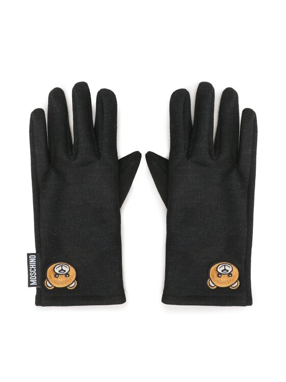 MOSCHINO Sieviešu cimdi MOSCHINO 65345 M2812 Melns