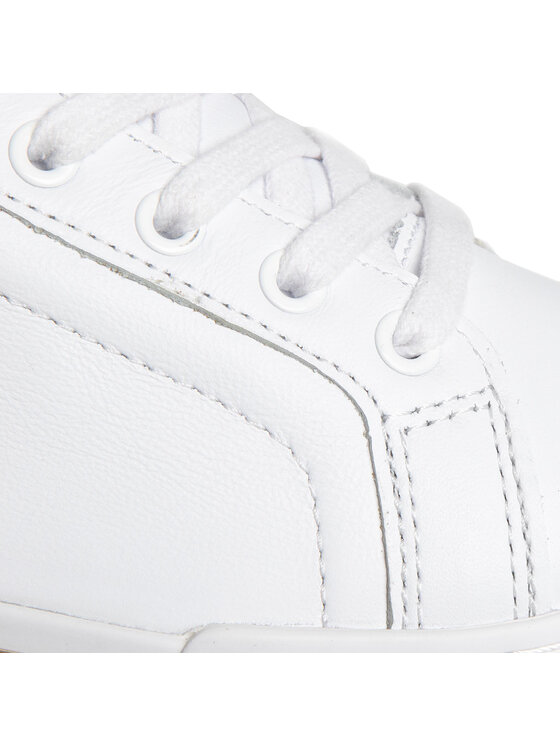 Tommy Hilfiger Superge Tommy Hilfiger Branded Outsole Metallic Sneaker FW0FW04707 Bela