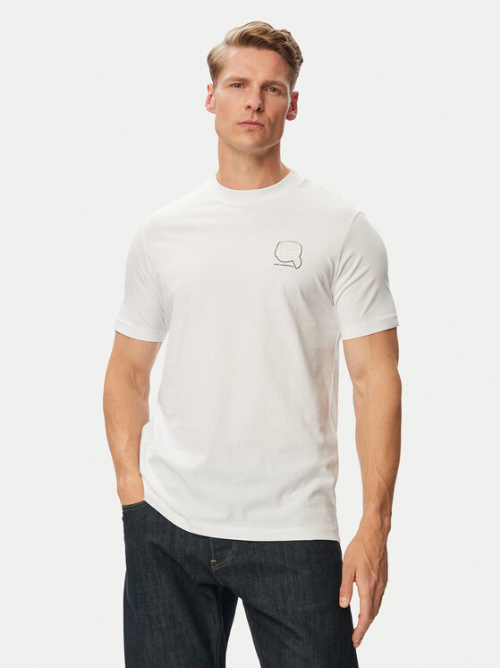 KARL LAGERFELD KARL LAGERFELD Camiseta 755026 563224 Blanco Regular Fit