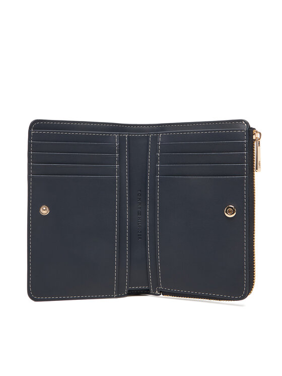 Tommy Hilfiger Portafoglio Tommy Hilfiger Th Icon Bifold Wallet Monoplay AW0AW18594 Blu scuro
