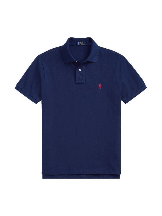 Polo Ralph Lauren Polo Ralph Lauren Поло Core Replen 710782592 Cиній Custom Slim Fit