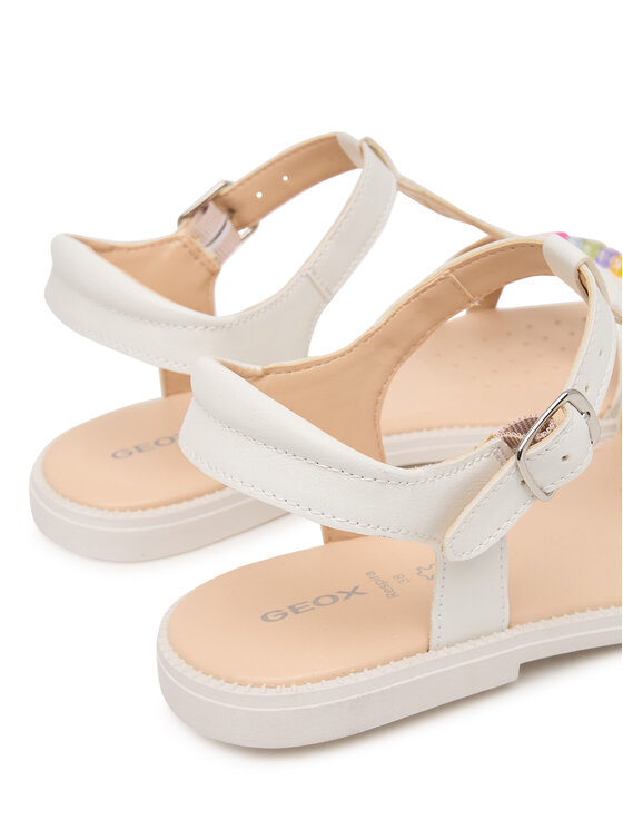 Geox Basutės Geox Jr Sandal Karly J6535H 000BC C1000 D Balta