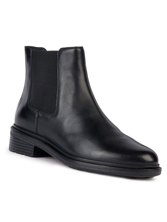 Geox Členková obuv s elastickým prvkom Geox D Walk Pleasure D36TGE 00043 C9999 Čierna