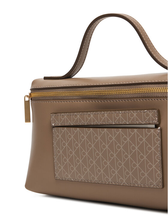 Calvin Klein Pochette per cosmetici Calvin Klein Emblem Aop Beauty Case Giftset LV04F1102G Marrone