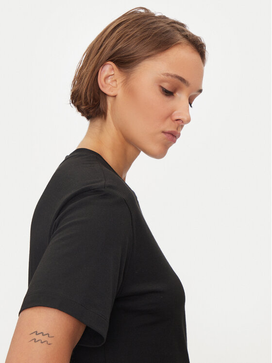 Lacoste Lacoste Футболка TF7215 Чорний Loose Fit