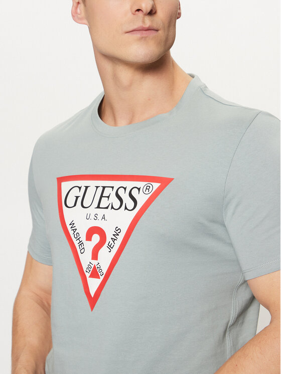 Guess Guess Футболка M2YI71 I3Z14 Сірий Slim Fit