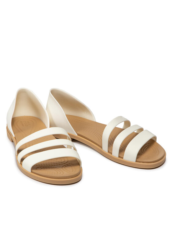 Crocs Босоніжки Crocs Tulum Open Flat W 206109 Білий