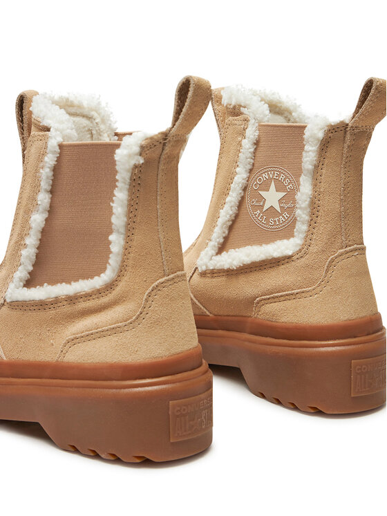 Converse Štibletai Converse Chuck Taylor All Star Chelsea Lugged A09257C Smėlio