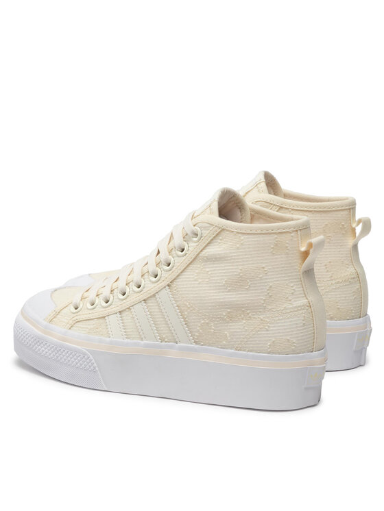 adidas Снікерcи adidas Nizza Platform Mid W GX8356 Бежевий