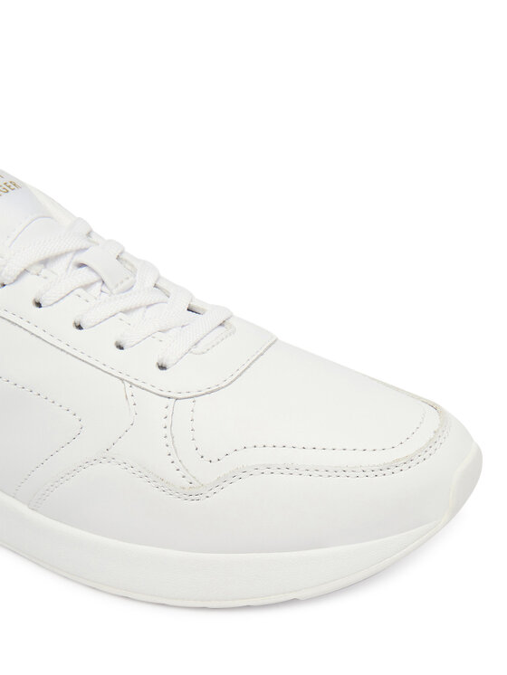 Tommy Hilfiger Sneakersy Tommy Hilfiger Corporate Mix Mat Runner FW0FW09318 Bílá