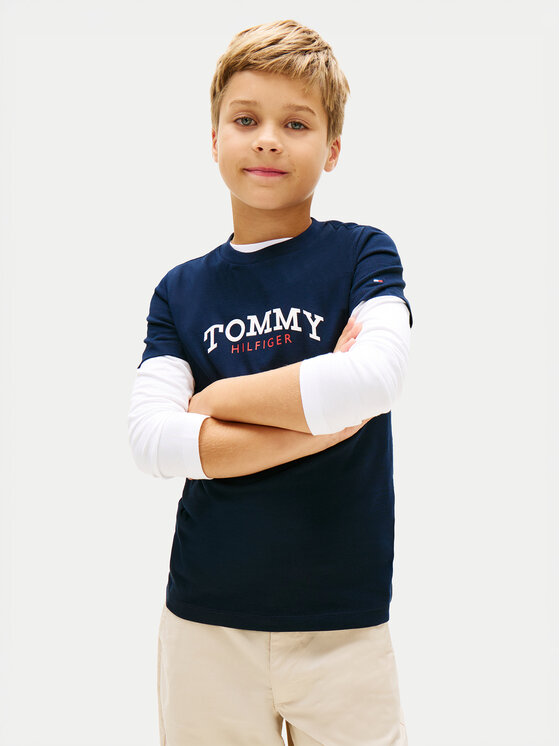 Tommy Hilfiger Tommy Hilfiger Camiseta KB0KB10263 Azul marino Regular Fit
