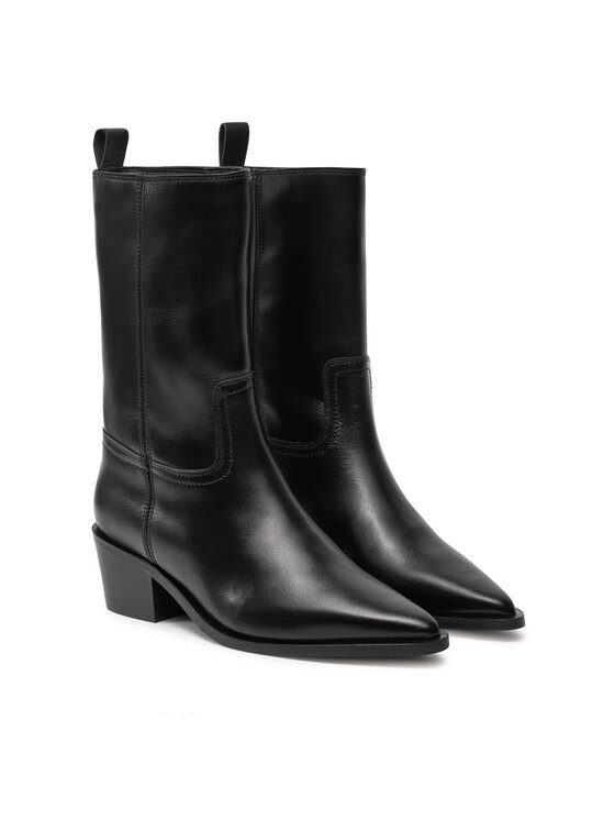 Calvin Klein Jeans Škornji Calvin Klein Jeans Cowboy YW0YW01679 Črna