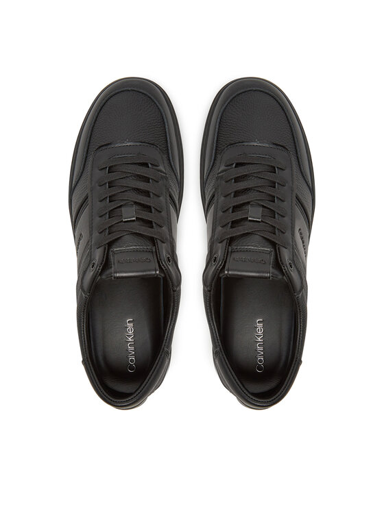 Calvin Klein Snīkeri Calvin Klein Clean Cup Low Lace Tape HM0HM01898 Melns