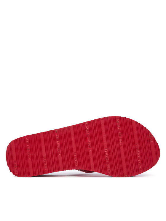 Tommy Hilfiger Žabky Tommy Hilfiger Th Wedge Crochet Summer Sandal FW0FW09420 Červená