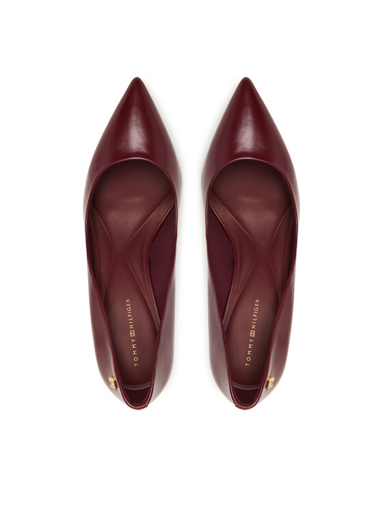Tommy Hilfiger Lodičky Tommy Hilfiger Essential Pointed Pump FW0FW09362 Bordová