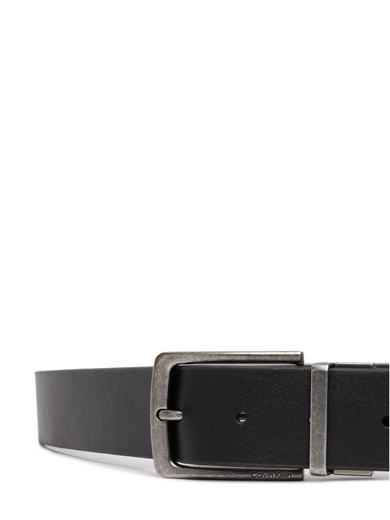 Calvin Klein Pasek Calvin Klein Two Belt Rev Gift Set 35Mm LV04D0025G Czarny