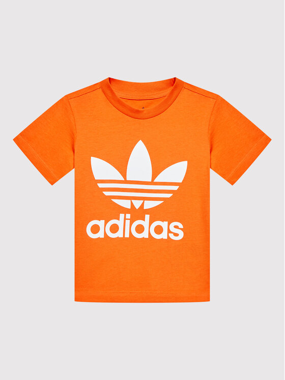 adidas adidas Футболка Trefoil HK7514 Оранжевий Regular Fit