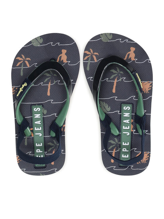 Pepe Jeans Босоніжки Pepe Jeans Beach Palms Boy K PBS70052 Cиній