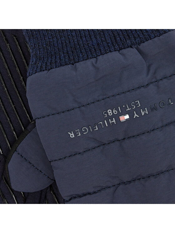 Tommy Hilfiger Moške rokavice Tommy Hilfiger Th Established Mix Nylon Gloves AM0AM07884 Mornarsko modra