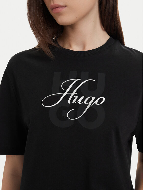 HUGO HUGO Camiseta Dashire_5 50566678 Negro Relaxed Fit