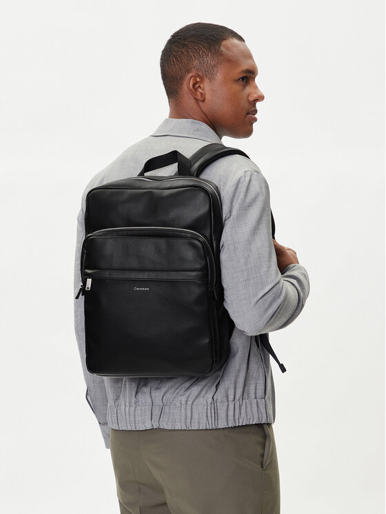 Calvin Klein Plecak Calvin Klein Raised Slim Square Backpack LV04D3156G Czarny
