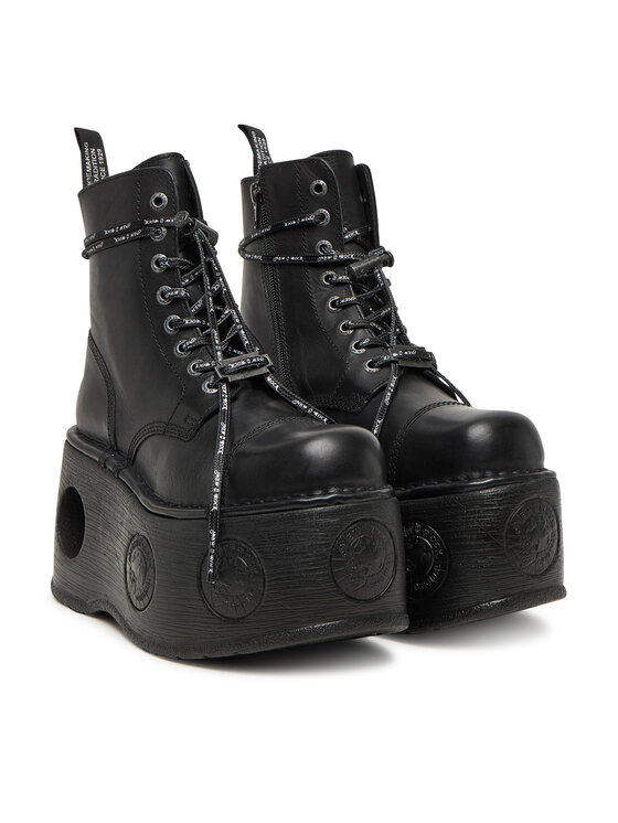 NEW ROCK Черевики NEW ROCK M-MILI083CCT-C18 Чорний