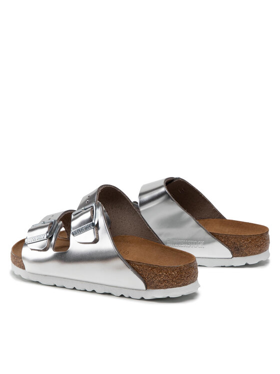 Birkenstock Шльопанці Birkenstock Arizona Metallic 1005961 Срібний