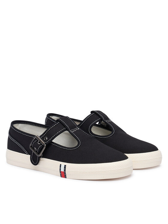 Tommy Jeans Tenisenes Tommy Jeans Archive Y2K Mary Jane EN0EN03048 Melns