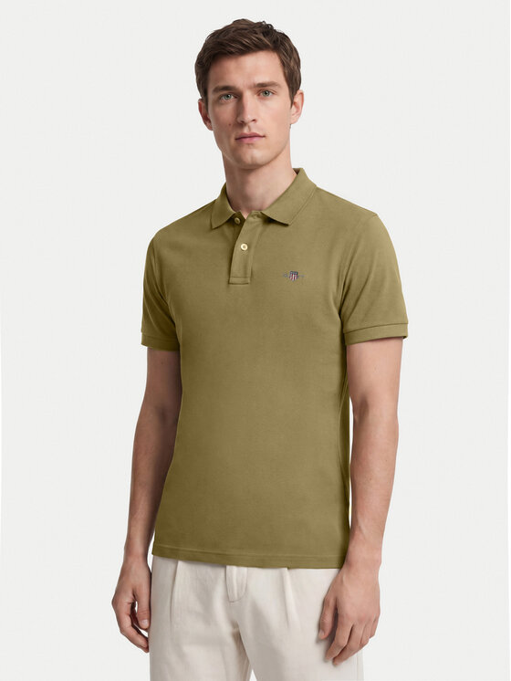 Gant Gant Polo Shield 2210 Verde oscuro Regular Fit