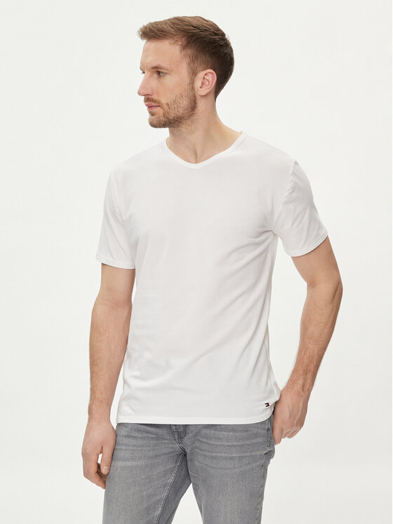 Tommy Hilfiger Tommy Hilfiger Komplet t-shirt majic﻿ UM0UM03137 Bela Regular Fit