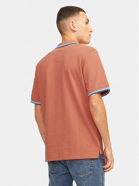 Jack & Jones Jack & Jones Поло Bluwin 12169064 Оранжевий Regular Fit