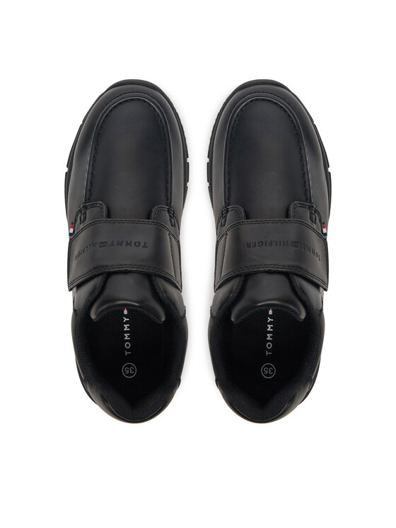 Tommy Hilfiger Poltopánky Tommy Hilfiger Low Cut Velcro Shoe T3B4-33176-1355 S Čierna