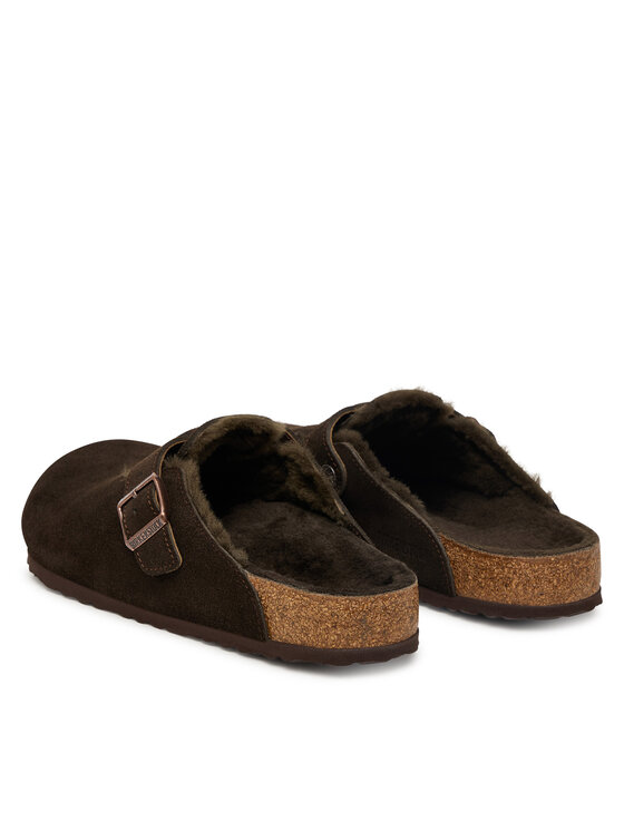 Birkenstock Шльопанці Birkenstock Boston Fur 1020567 Коричневий