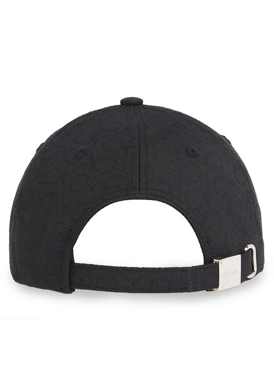 Calvin Klein Czapka z daszkiem Calvin Klein Monogram Jacquard Cap K60K612871 Czarny