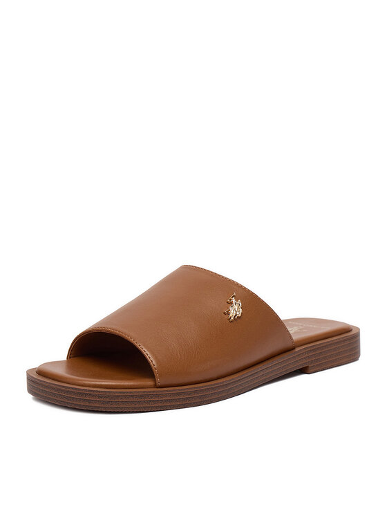 U.S. Polo Assn. Шльопанці U.S. Polo Assn. EO-MARINA003W/6Y1 Коричневий