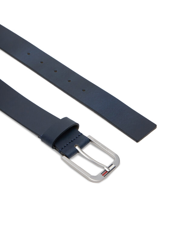 Tommy Jeans Pánsky opasok Tommy Jeans Tjm Austin 3.5 AM0AM12926 Tmavomodrá