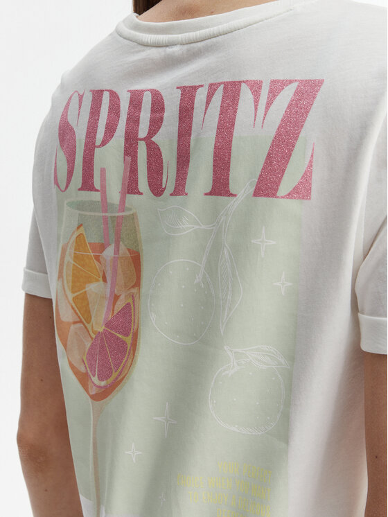 ONLY ONLY Camiseta Kita 15291465 Blanco Regular Fit