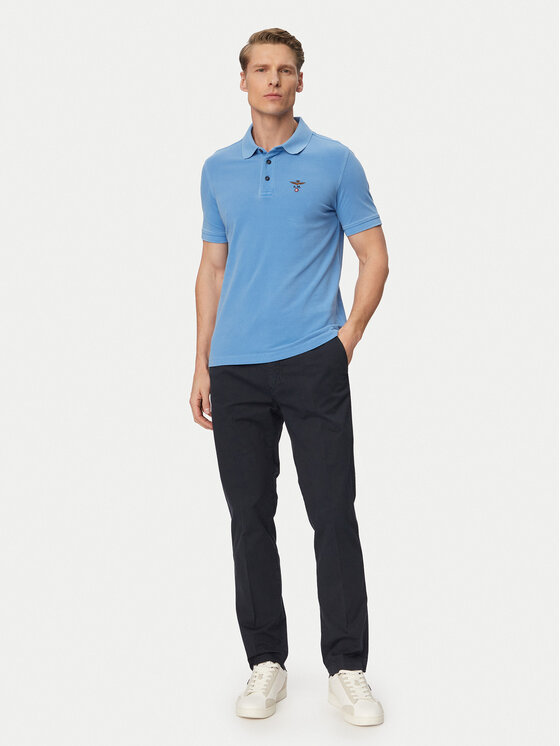 Aeronautica Militare Aeronautica Militare Polo 261PO1925UP00406 Celeste Regular Fit