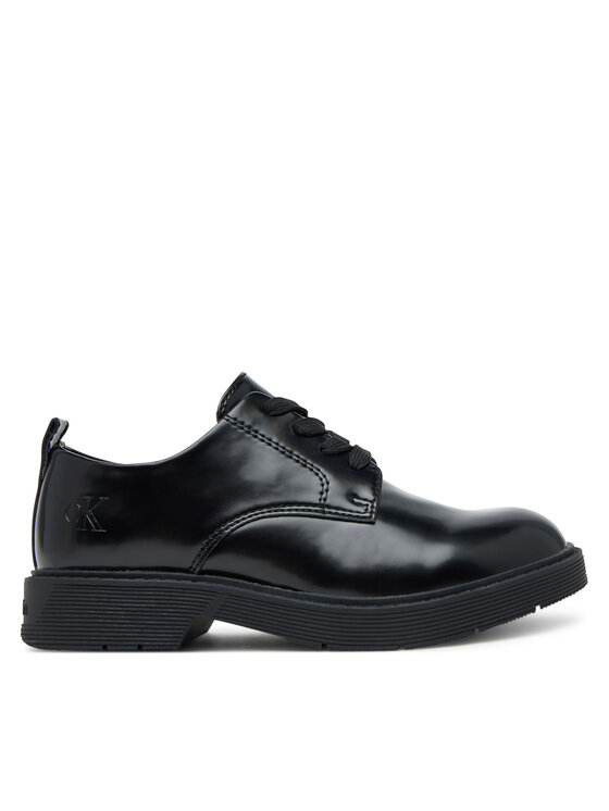 Calvin Klein Oxfordky Calvin Klein Low Cut Lace-Up Shoe V3X4-83182-1453 S Čierna