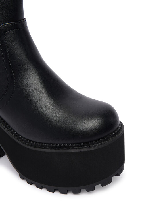 Buffalo Členková obuv Buffalo Killah Zip Boot Mid 1622374 Čierna