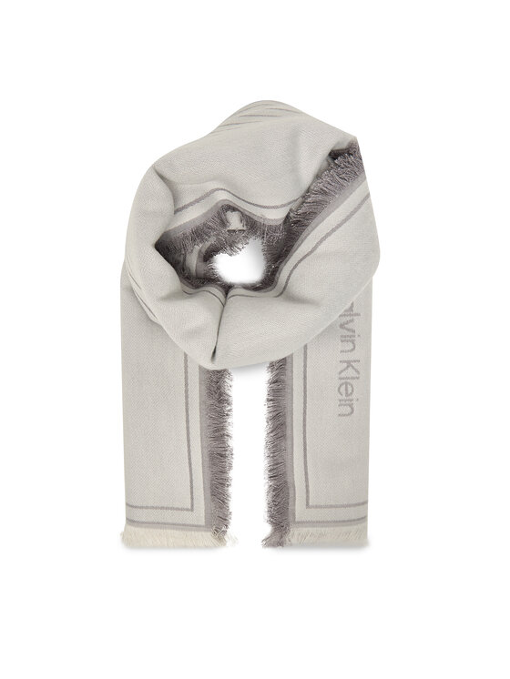 Calvin Klein Marama Calvin Klein Emblem Graphic Lw Square Scarf LV04F8073G Siva